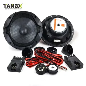 6.5 Inch 2-way Car Component Speaker Professional Powered Active Car Full Range Speakers with Tweeter