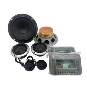 6.5 Inch 3 Way Metal Car Audio Component Speakers High End 4 Ohm Set HI 6083 3 Month Warranty