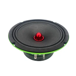 6.5 Inch Green Plastic Basin Frame Alto Horn Red Bullet Midrange Car Audio Speaker Vehicle Use