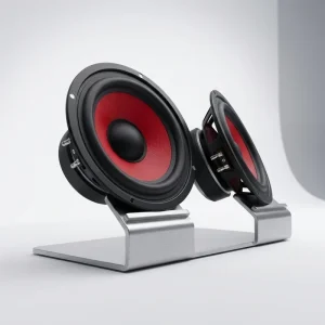 6.5 Inch Red Cone Car Stereo Speaker for Home Theatre Parties Outdoors Computer Mobile Phone & Stage Use