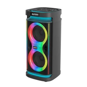 6.5 Inch TWS Wireless Bluetooth Speaker with RGB LED Lighting Waterproof Double Party Karaoke Speaker