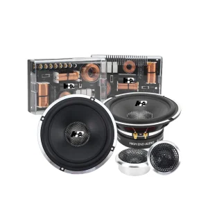6.5 Inch Universal 2-Way Component Car Speaker Set with Tweeter and Horn Design