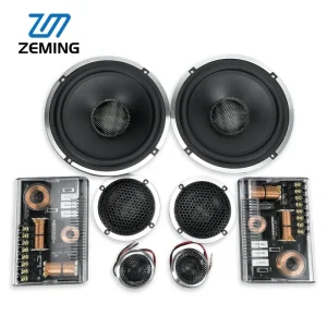 6.5″ Premium Car Speakers 3 Way Component System Shallow Mount Component Speaker Set Easy to Install in Cars Trucks Doors