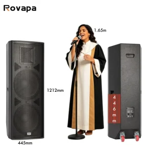 600W 15 Inch Passive PA Speaker 2 Way Low Frequency Driver 127dB Max SPL 80×50 Dispersion Stage Live Sound System