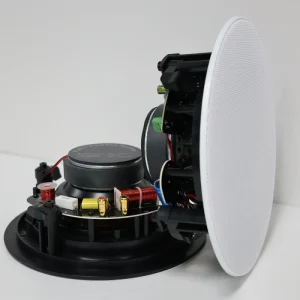 60W*2 Ceiling Speakers with 120W Amplifier Supports AUX Connection for TV Installation in Living Room Bedroom Balcony Kitchen