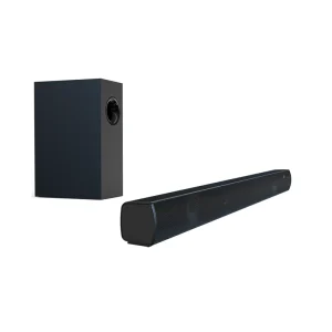 60W Home Surround Soundbar Stereo Bluetooth 5.3 TV Speaker Wireless TV Sound Bar for PC Theater Wired AUX Plastic Material