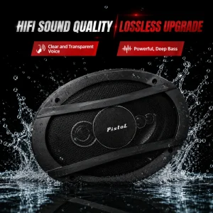 6×9 Inch 5-Way Car Coaxial Speaker 600W Peak 100W RMS 91dB 4 Ohm for Car Door Rear Deck Replace