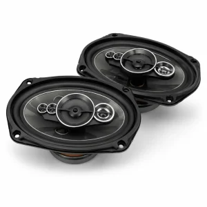 6×9 Inch 5-Way Coaxial Oval Car Speaker 1000W Max 100W RMS 4 Ohm 92dB 45Hz 22kHz IMPP Cone Tweeter Grille Rear Deck Truck