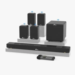 7.1 Speaker System Home Theater Surround 35 Inch Home Audio TV Sound Bar with Subwoofer Wireless Surround Sound TV Soundbar
