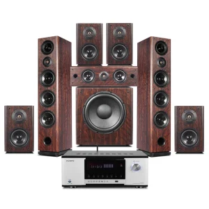 7.1 Wooden Floor Standing Home Theater System Surround Sound Home Theatre System with Digital Amplifier Supporting 3D/8K