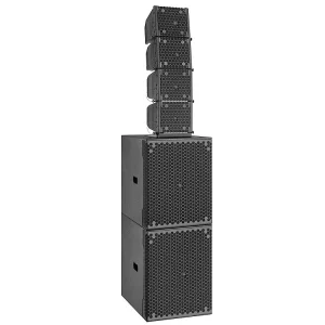 8 Inch Coaxial Active PA Speaker System with 18 Inch Powered Subwoofer DSP Hi Res Audio & Durable Design for Stage Events