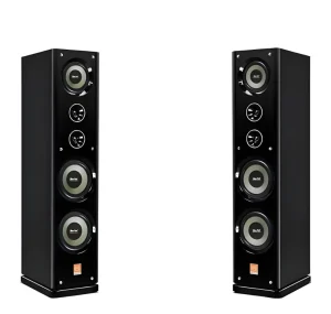8 Inch Dual Floor Standing Hifi Speakers Piano Lacquer Finish for Home Theater Sound Bars