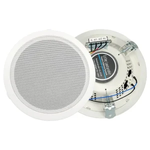8-Inch Metal In-Wall Loudspeaker For Home Theater Hotel Store PA Systems Low Ceiling Speakers For Meetings Parties