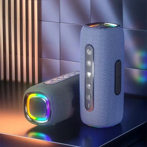 8 Inch Portable 3D Stereo Bass Sound Type C Wireless Speaker 10W*2 BT5.3 with RGB Light Battery for TV