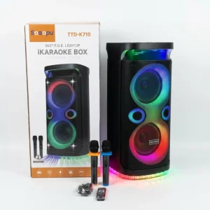 8 Inch Portable Wireless Soundbar Partybox Karaoke Speaker With Mic HiFi Subwoofer Audio Equipment Home Theater System Music