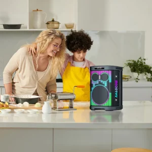 8 Inch Subwoofer for 120W Outdoor Party Speaker with Wireless Mic Battery Powered Plastic Design