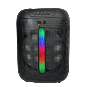 8-Inch Wireless 5.3 Outdoor Speaker USB AUX Support 5-10W Output Plastic Cabinet FM Radio RGB Light Built-in Mic
