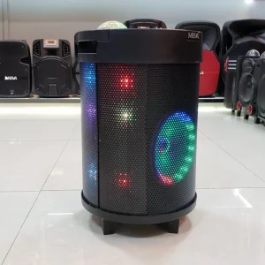 8 Inch Wooden Professional Amplifier Audio DJ Home Party Woofer Subwoofer Active Portable Speaker RGB LED Lighting Remote