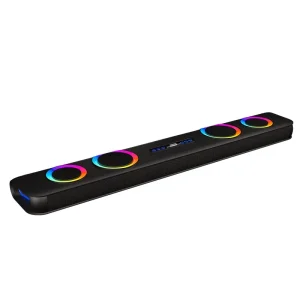 8-Speaker 2.1 Channel TV Soundbar with USB and Remote Control Plastic Material for Home Theater