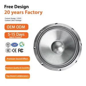 8 inch Professional Two way Audio Crossover 50-100W Output Power OEM ODM Customizable Subwoofer Speaker Unit