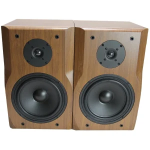 8.5 Inch Bookshelf Speaker 2 Way Hifi Computer LoudSpeaker Wooden Passive Front Home Theater Audio Sound System Speaker