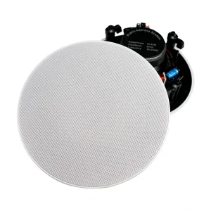 80 Watt HiFi Coaxial 2-Way Ceiling Speakers 6 Inch Subwoofer Stereo Loudspeakers For Home Theater Public Address System 8Ohms