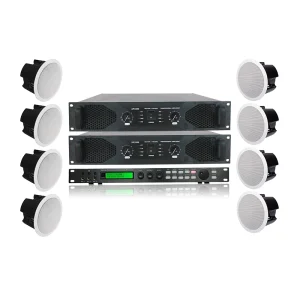 803 4 Inch 8*60W Waterproof Ceiling Speakers Surround Sound BT with Amplifier for Home Theater Audio Application