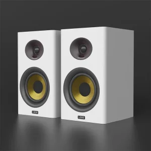 80W 4 Inch Subwoofer Wooden Bookshelf Computer Speakers System 2.0 Active Wired wireless BT5.3 for Home Theatre Studio Monitor Phone