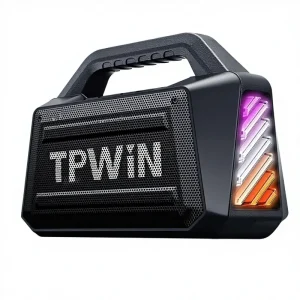 80W IPX6 Waterproof 5.3 TWS Speaker 20H Playback Time Deep Bass Light Show Built in Mic for Outdoor Travel Beach