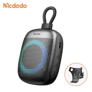 897 ZENO BoomGo1 Portable Speaker IPX6 Waterproof RGB Lights Stereo Pairing Bike Mount Included 1800mAh Battery