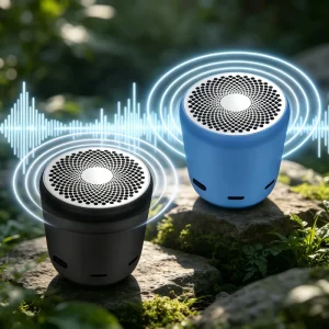 A107S Metal Shell Portable Wireless Speaker 5.0 TWS Stereo Surround Sound USB Playback 5W App Control Built-in Mic 800mAh