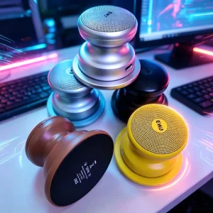 A117 Mini Speaker 5.0 IPX5 Waterproof App Control Portable Wireless Audio with Built in Mic for Outdoor Party