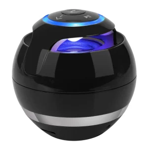 A18 Mini Portable Wireless LED Speaker With RGB Ball FM Radio TF AUX Audio Music Home Gift Speaker Box for Mobile Phone