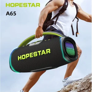 A65 300W RGB LED IPX6 Waterproof Heavy Bass Portable Speaker Tri-band Drivers Outdoor Party Wireless Sound System