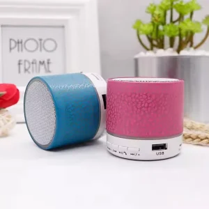 A9 LED Mini Portable Bluetooth Speaker Powerful Suction Cup Built-in Battery Speaker for Phone Shower Gift