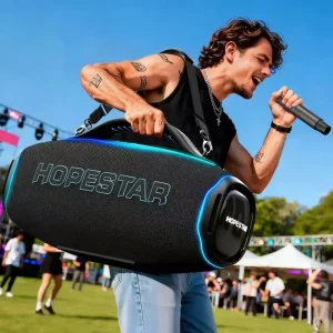 A90 700W High Power Wireless Bluetooth Speaker Outdoor Portable Deep Bass AI Sound Party Speakers with Microphone