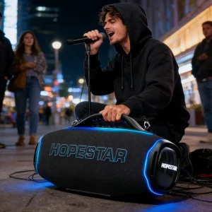 A90 700W High Powered Woofer Portable Wireless Speaker Outdoor Karaoke Machine Lautsprecher with Wireless Microphone