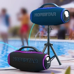A90 Speakers Outdoor Waterproof Stereo Bass Subwoofer Rechargeable Portable Wireless USB AUX TWS TF Speaker