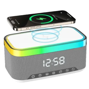 A911 Smart RGB LED 5.3 Speaker Creative Desktop Night Light Wireless Charger Induction Bedside Atmosphere Light 5W