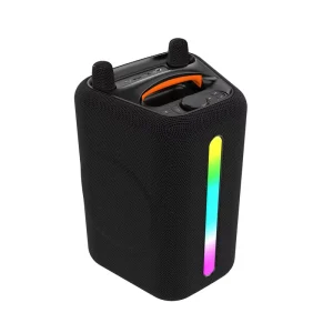 ABS 6205 Portable Karaoke Speaker System Wireless Mic 6.5″ Woofer IPX2 Waterproof Plastic Outdoor DJ Party Music