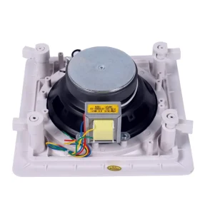 ABS Ceiling Mount 5” Full Range 100V Square Wireless Passive Home Theater In Ceiling Speaker