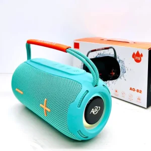 AO 82 Portable Fabric IPX6 Waterproof Blue tooth Speaker with RGB Light Stereo Woofer Bass Active BT Outdoor Speaker