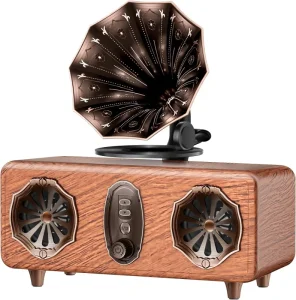 AS36 Retro Bluetooth Speaker with 5.4 Bluetooth Version FM Radio Bass Vintage Wireless Speaker