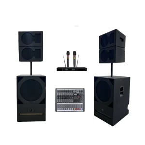 Active 10-Inch Two-Way Powered Line Array PA Speakers Professional Audio Video Lighting for Indoor Outdoor 4ohm Neodymium