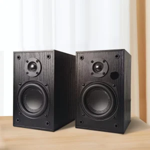 Active Dual Mode Bookshelf Speakers 4 Inch Studio Monitor HiFi Speaker for Home Music System Turntable TV PC Desktop