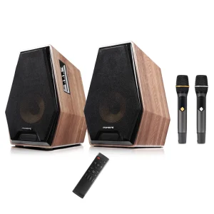 Active HIFI Bookshelf Speaker Set Home Karaoke Sound System Living Room 2.0 Stereo Desktop TV KTV Sound System