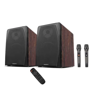 Active HIFI Bookshelf Speaker Set Home Karaoke Sound System Living Room 2.0 Stereo Desktop TV KTV Sound System