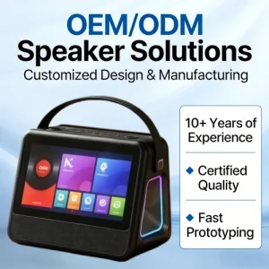 All-in-One Screen Speaker Portable Wireless Audio Speaker with Smart Display for Modern Living
