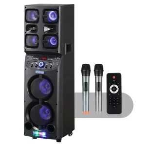 Altavoz De Karaoke Big Speakers Outdoor Dj Party High Power Karaoke Speaker with Mic and bluetooh for Home party outdoor