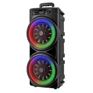 Altavoz De Karaoke Dual High Quality Loud 8 Inch Outdoor Karaoke Trolley Speaker with Wireless Mic for Family Ktv Party